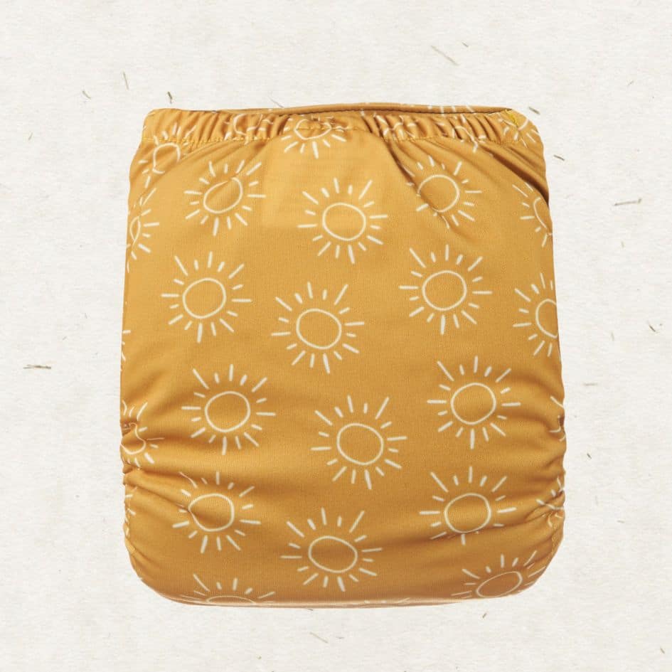 Eco Mini Cloth Diaper - Eternal sunshine - back