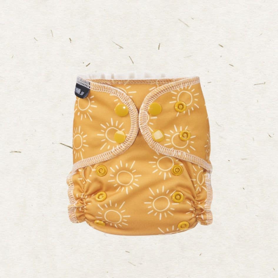 Eco Mini NewBorn AIO Cloth Diaper - Eternal sunshine