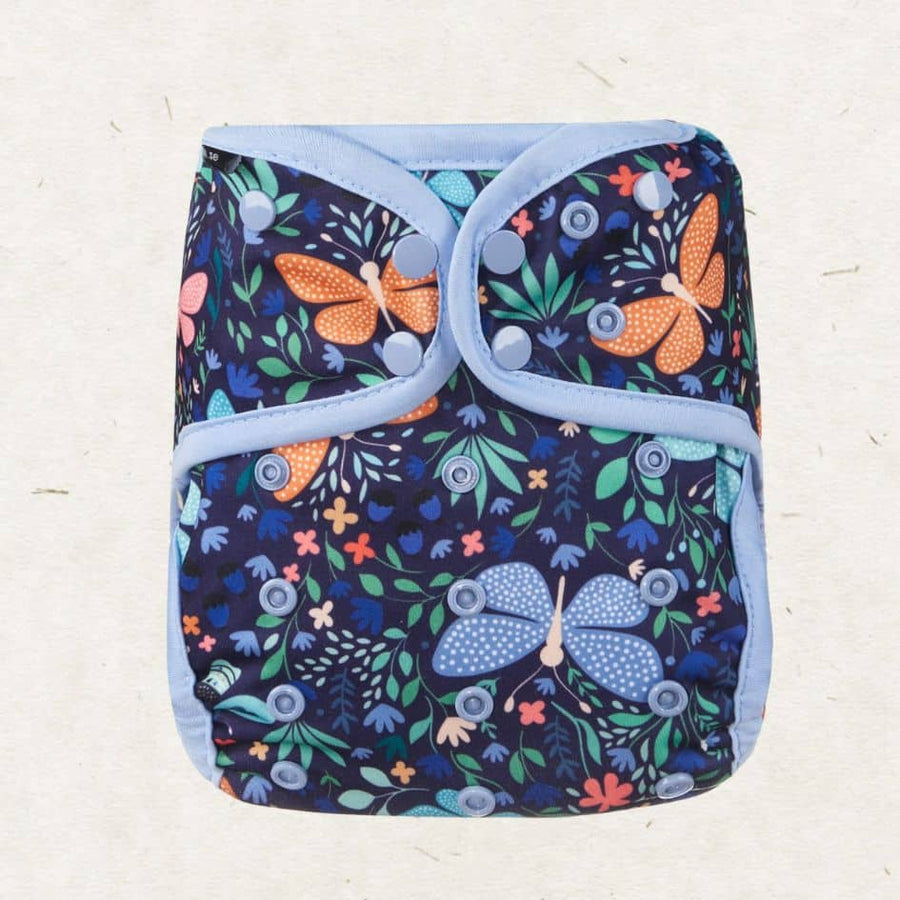 Eco Mini OS Cloth Diaper cover. Flutterby