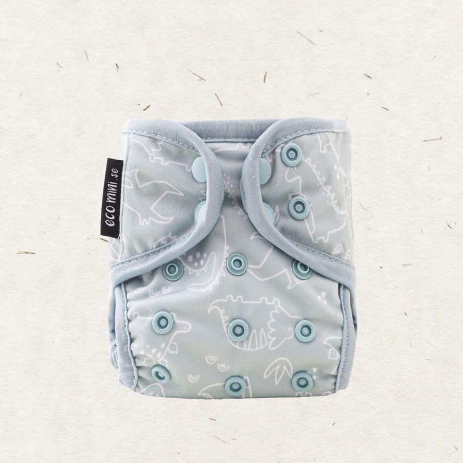 Eco Mini newborn cloth diaper cover - Dino