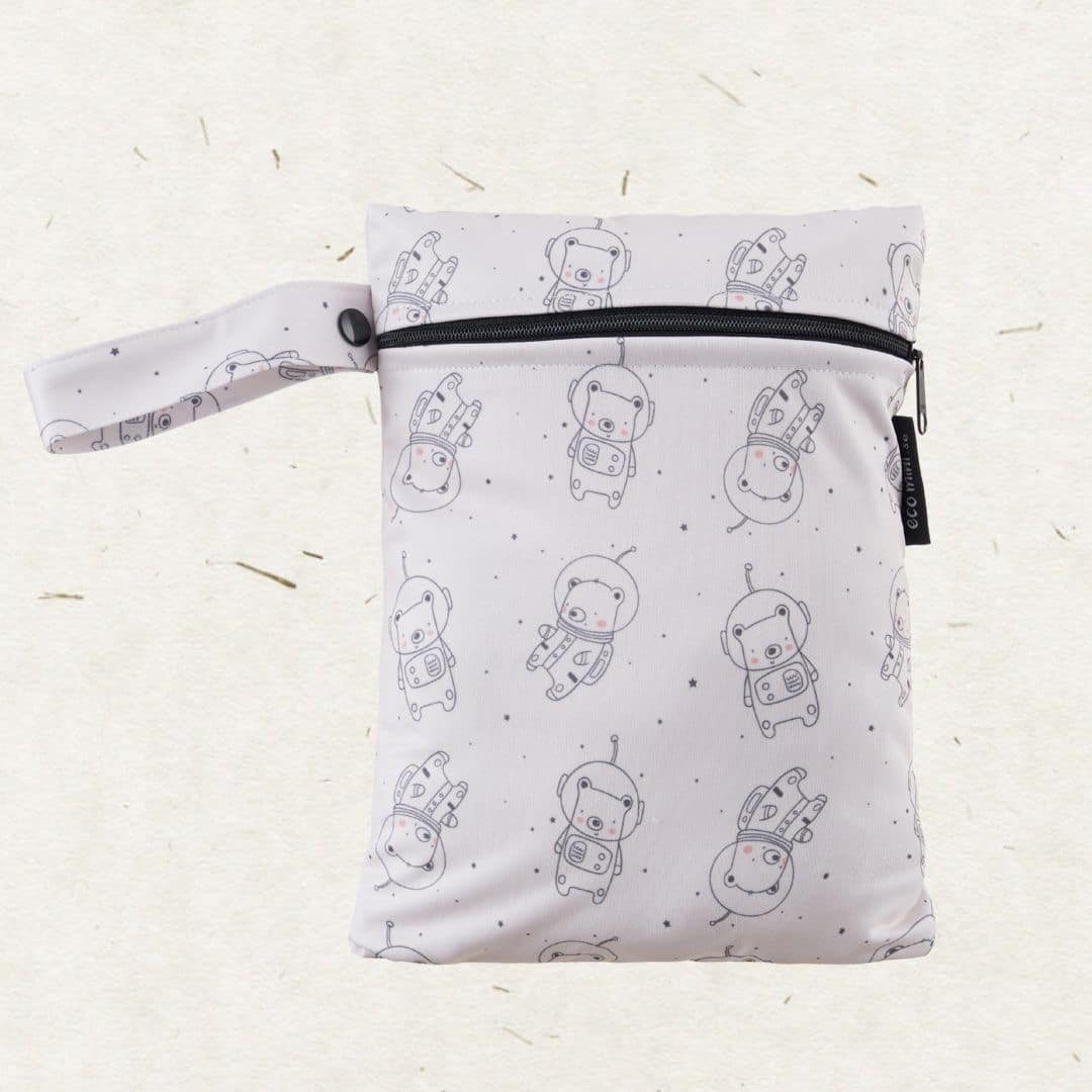 Eco Mini small wet bag - Space Teddy