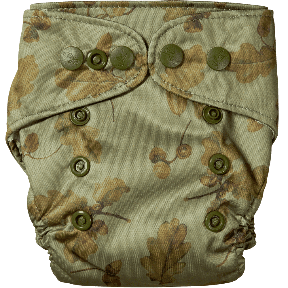 Elskbar All-in-One Cloth Nappy (Newborn) - Acorn (green)