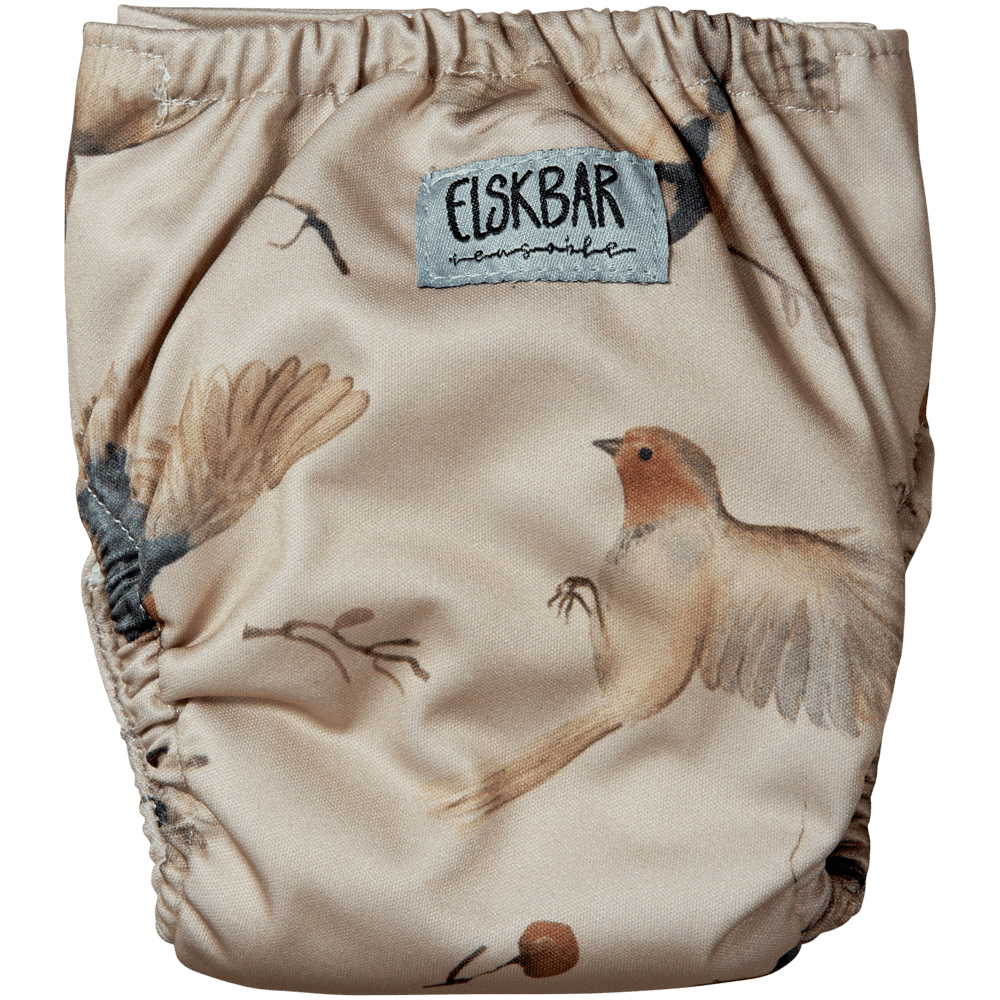 Elskbar All-in-One Cloth Nappy (Newborn) - Birds Limited