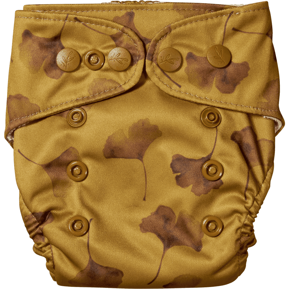 Elskbar All-in-One Cloth Nappy (Newborn) - Gingko (yellow)