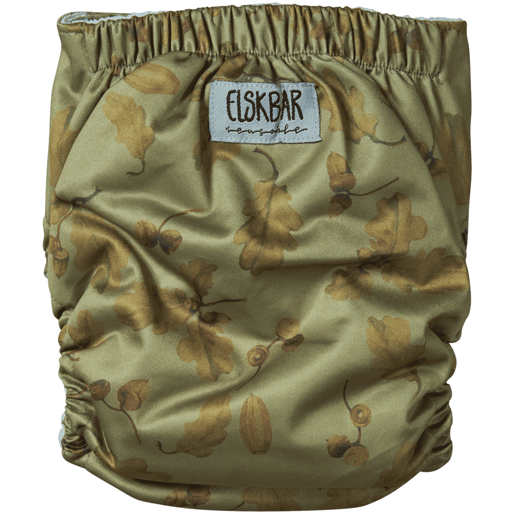 Elskbar All-in-One Cloth Nappy (One Size) - Acorn (green)