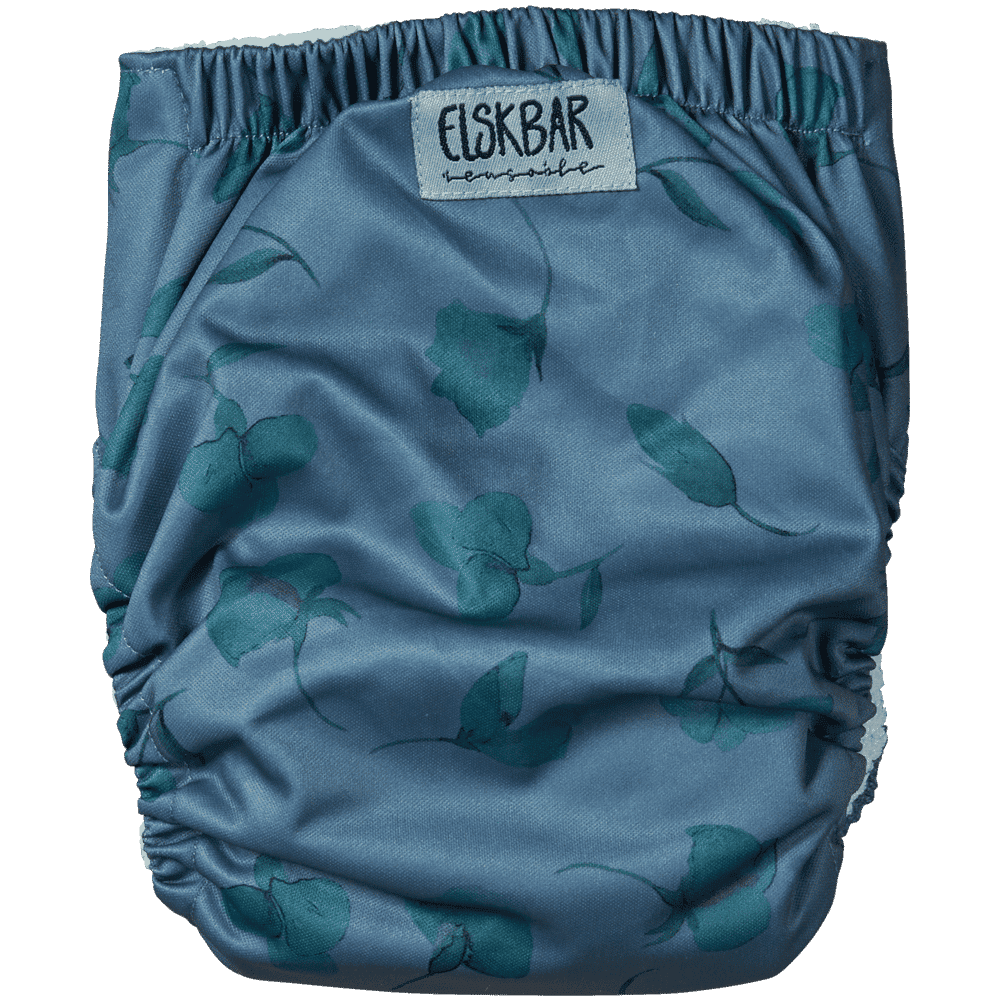 Elskbar All-in-One Cloth Nappy (One Size) - Butterfly Pea (blue) (