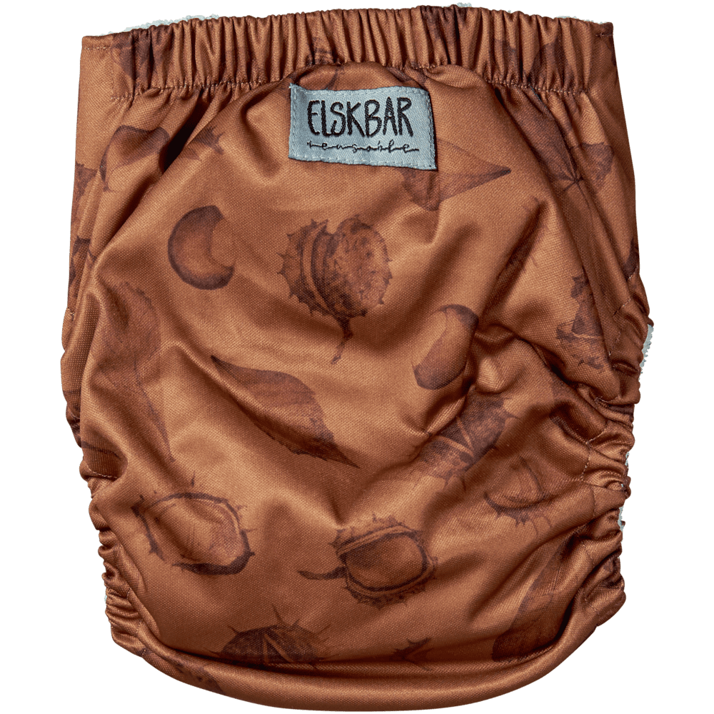 Elskbar All-in-One Cloth Nappy (One Size) - Chestnut (rust) (2)