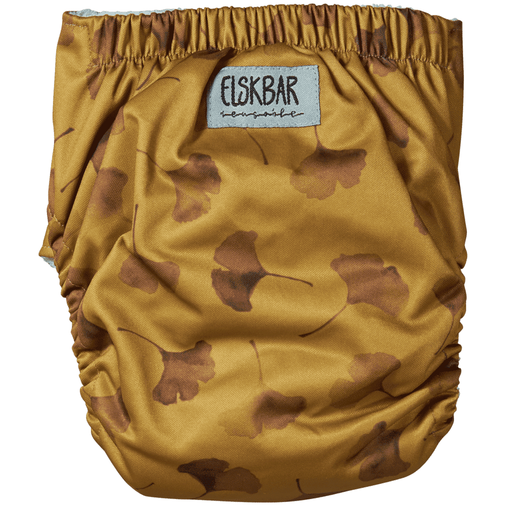 Elskbar All-in-One Cloth Nappy (One Size) - Gingko (yellow)