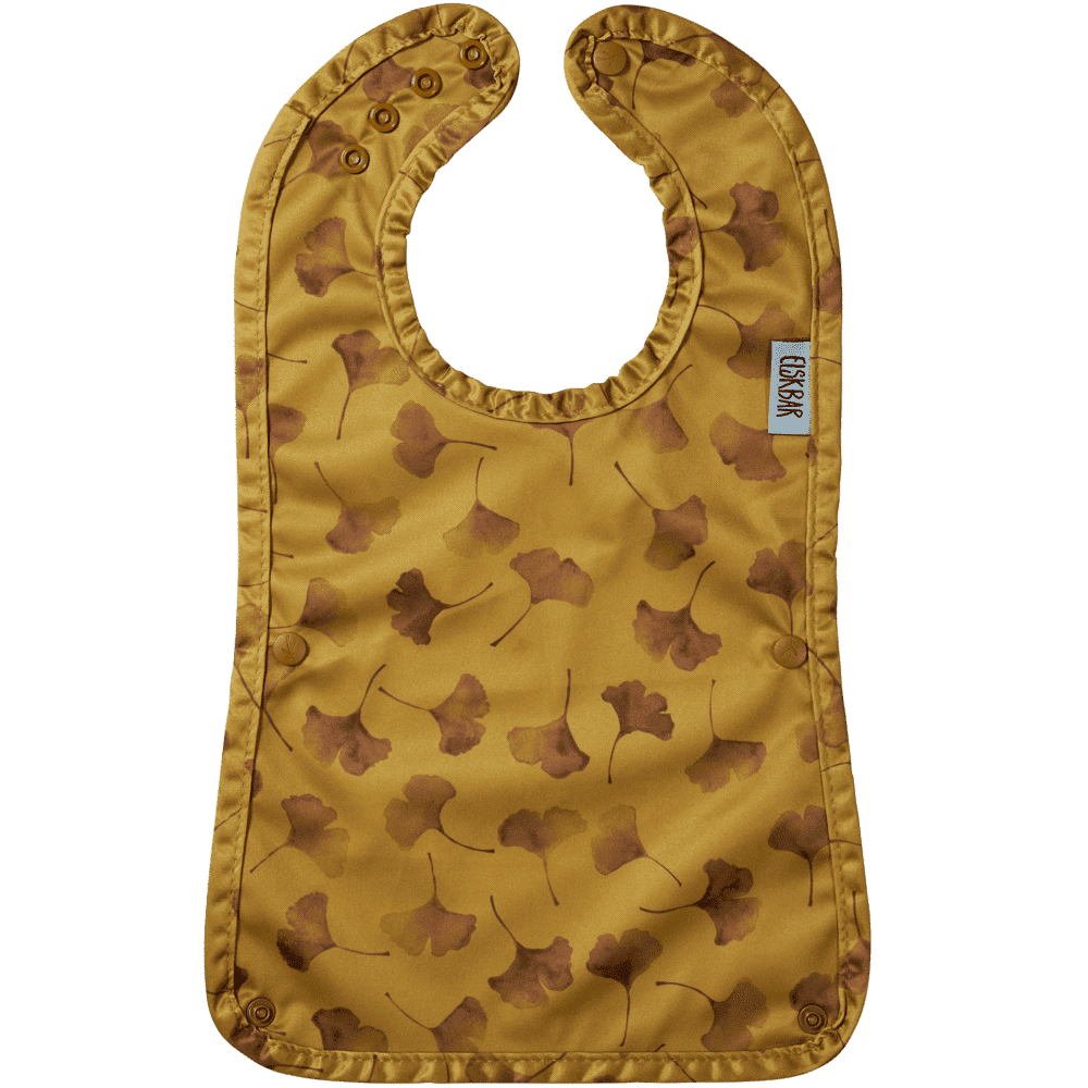 Elskbar Bib with Pocket - Gingko (yellow)