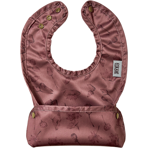 Elskbar Bib with pocket - Lotus (purple) (1)