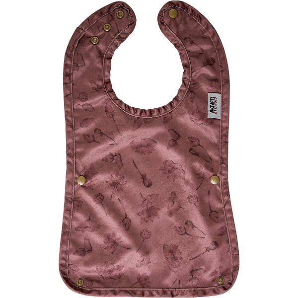 Elskbar Bib with pocket - Lotus (purple) (1)