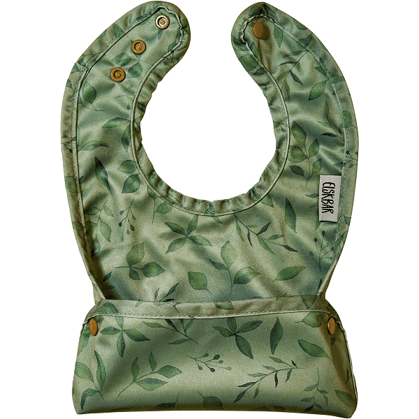 Elskbar Bib with pocket - Twigs (mint) (1)