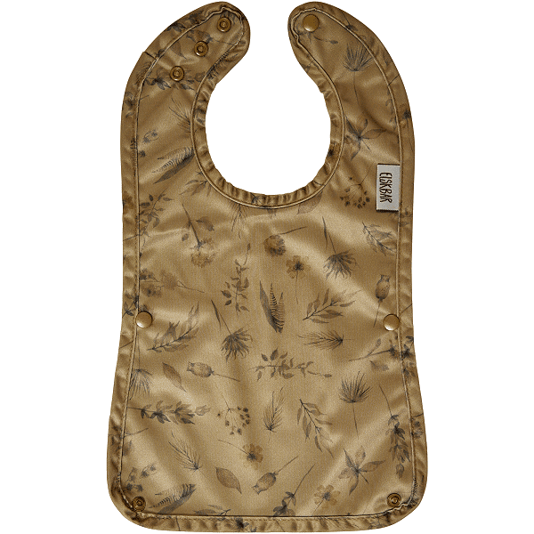 Elskbar Bib with pocket - Wildflowers (sand) (1)