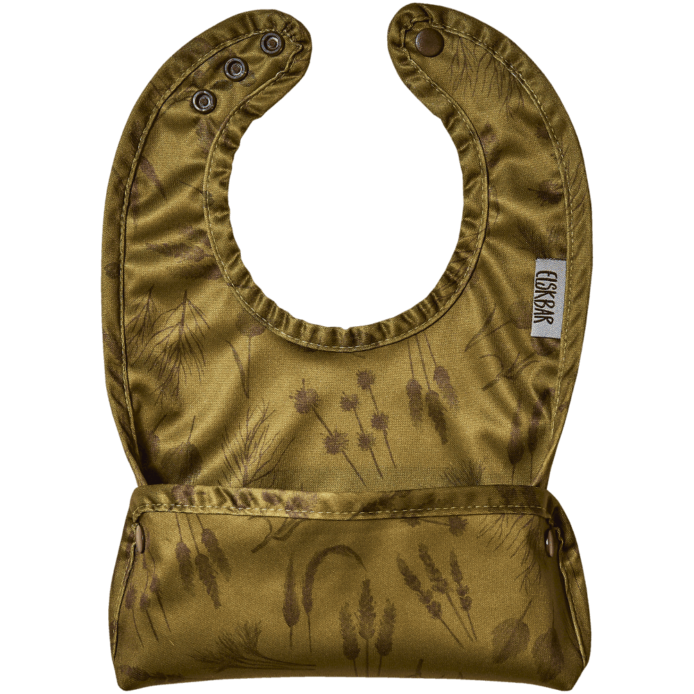 Elskbar Bib with pocket -grasses green