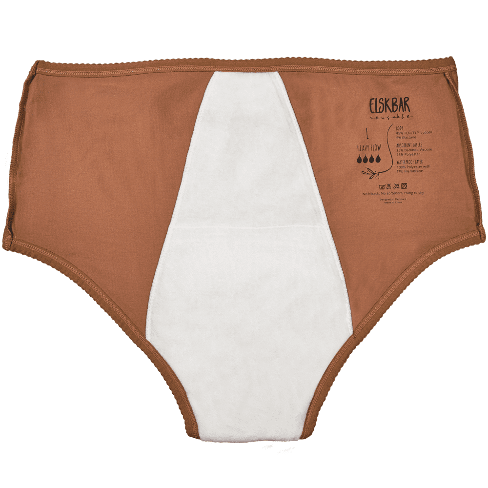 Elskbar Period Underwear - Heavy Flow -amber-inside-back