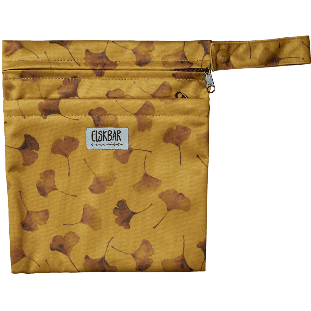 Elskbar Small Double Zip Wet Bag - Gingko (Yellow)