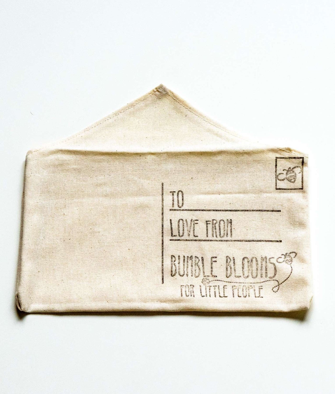 Fabric postcard pouch by Bumble Blooms