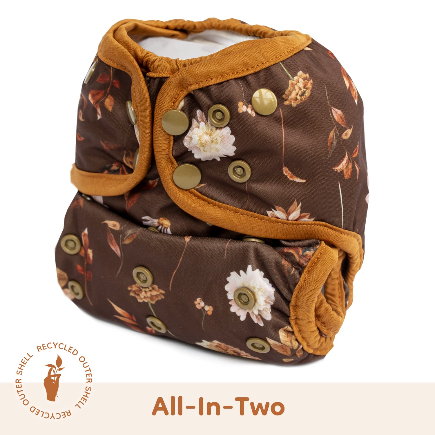 Falling Floral All In Two AI2 Cloth Diaper - Falling Floral