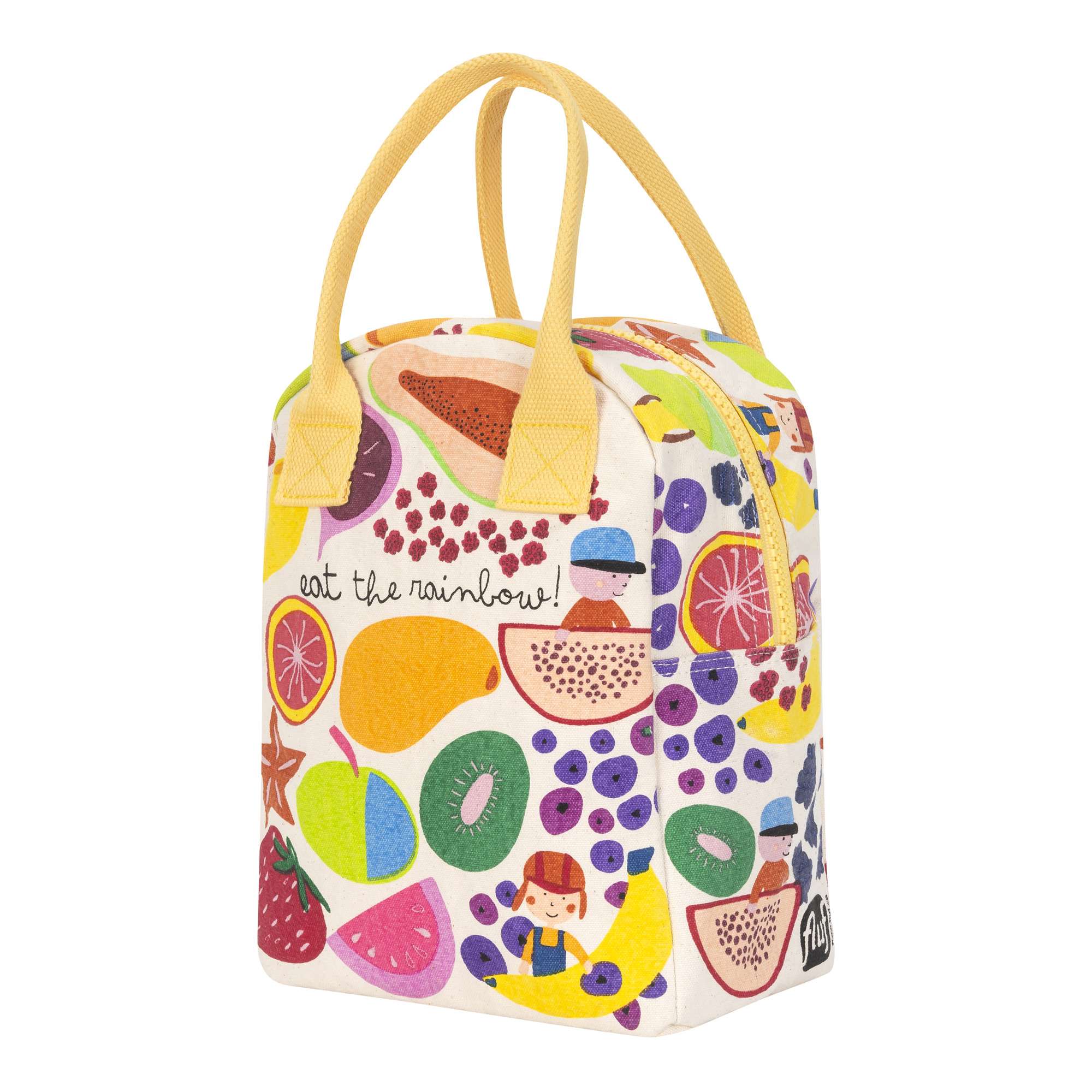 Fluf Zipper Lunch Bag (Eat The Rainbow)