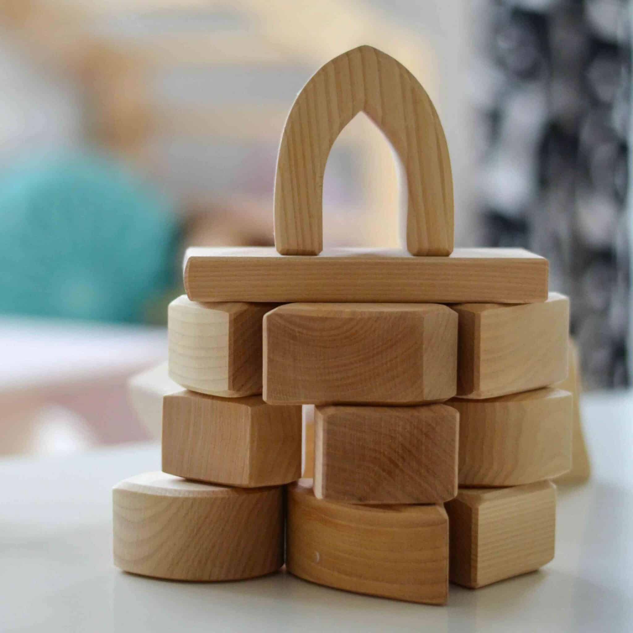 Glückskäfer Large Wooden Building Blocks (17 Pieces)