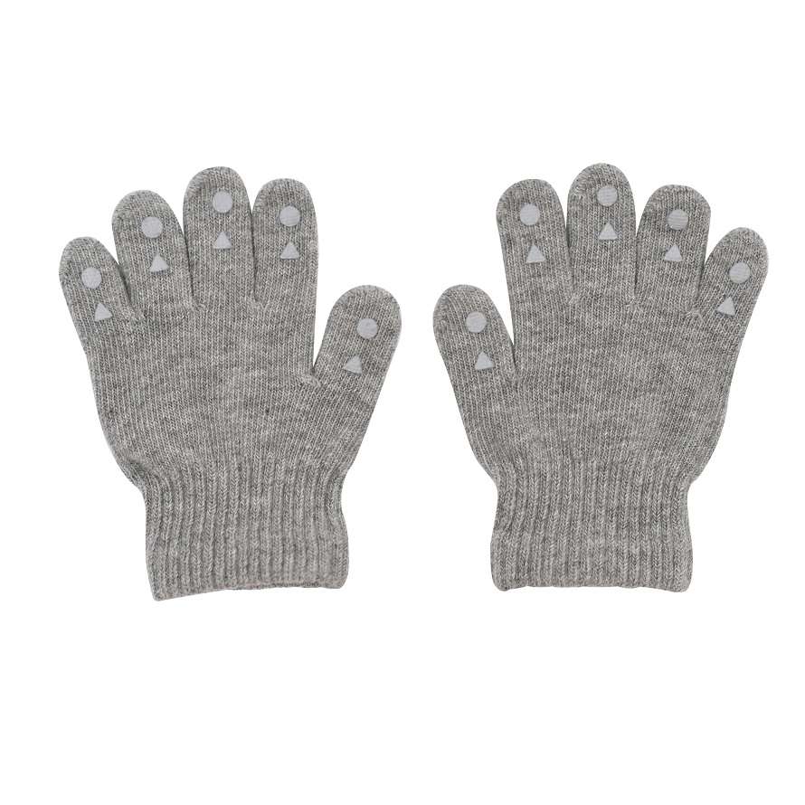 GoBabyGo Grip Gloves - Grey Melange (3)