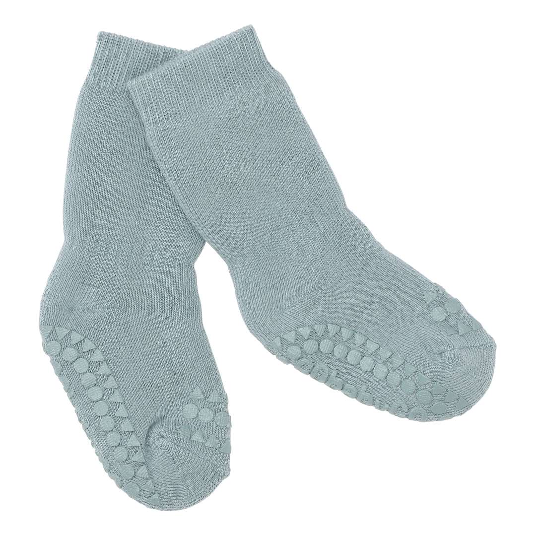 GoBabyGo Non-slip socks - Dusty Blue (1)