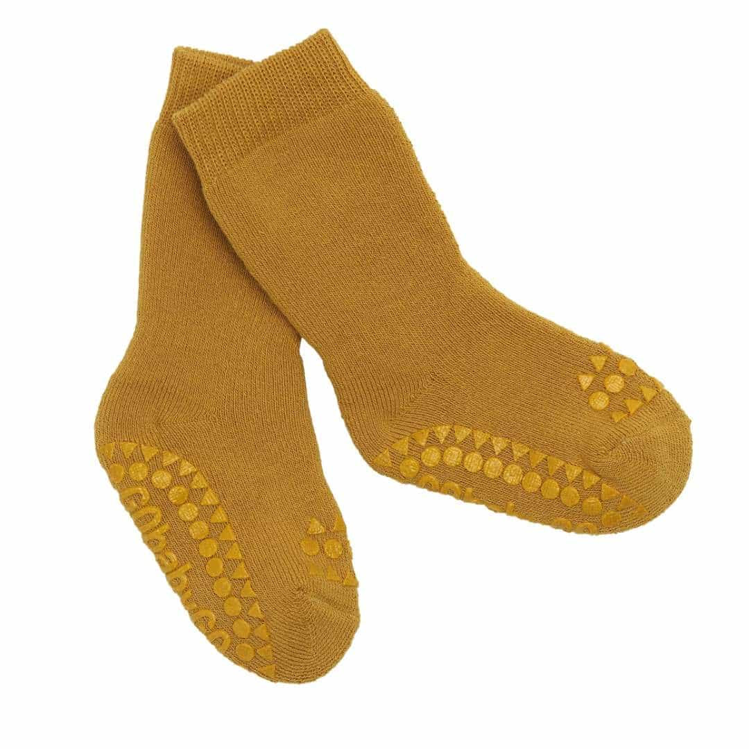 GoBabyGo Non-SlipSocks Mustard