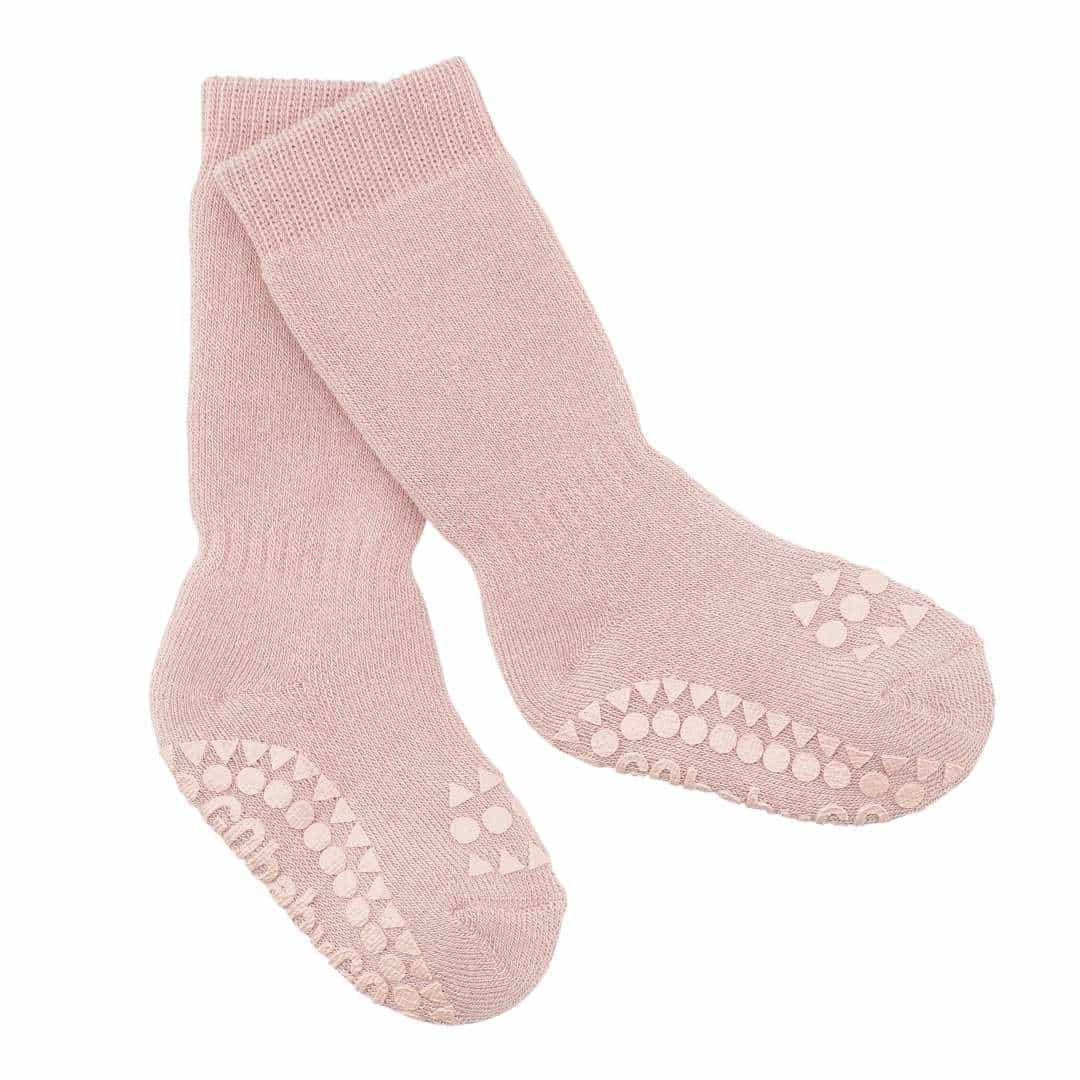 GoBabyGo nonslip socks_Dusty Rose