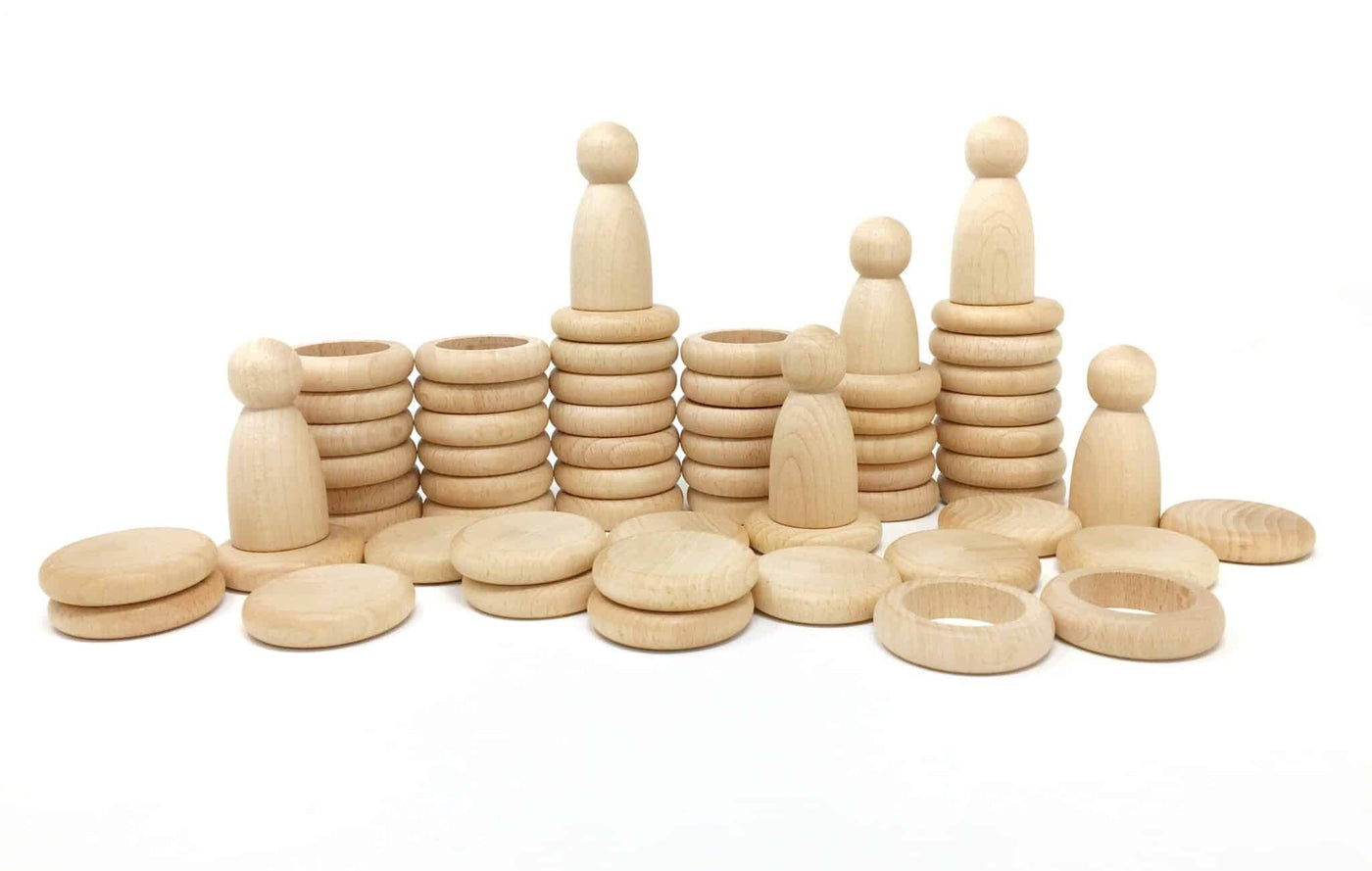 Grapat Natural Wooden Nins®, Rings & Coins