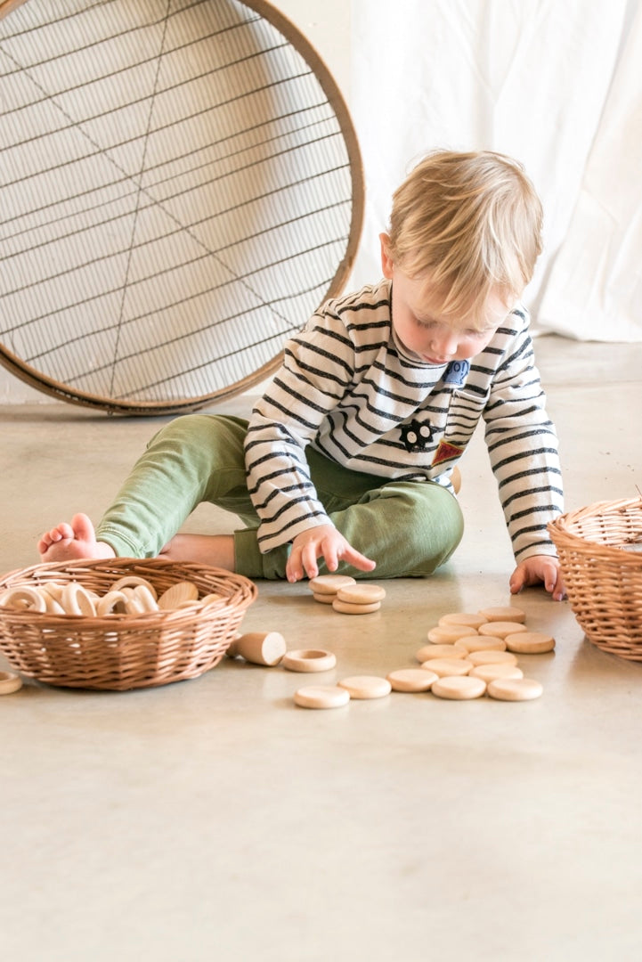 Grapat Natural Wooden Nins®, Rings & Coins