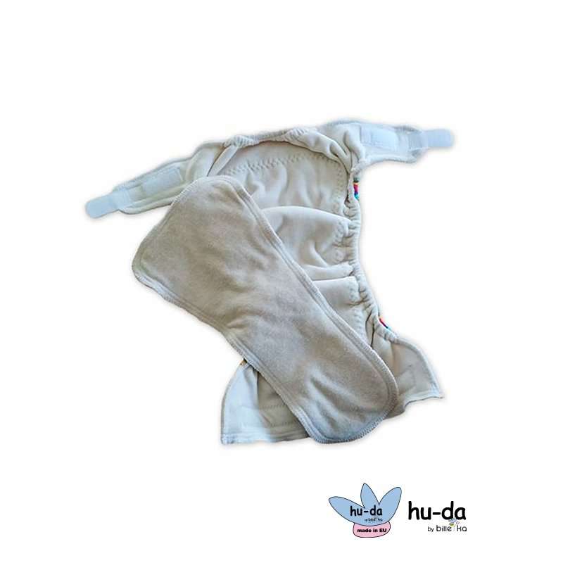 Hu-da Fitted Nappy Velour (One Size) inside