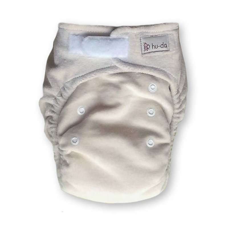 Hu-da Fitted Nappy Velour (One Size) - nature