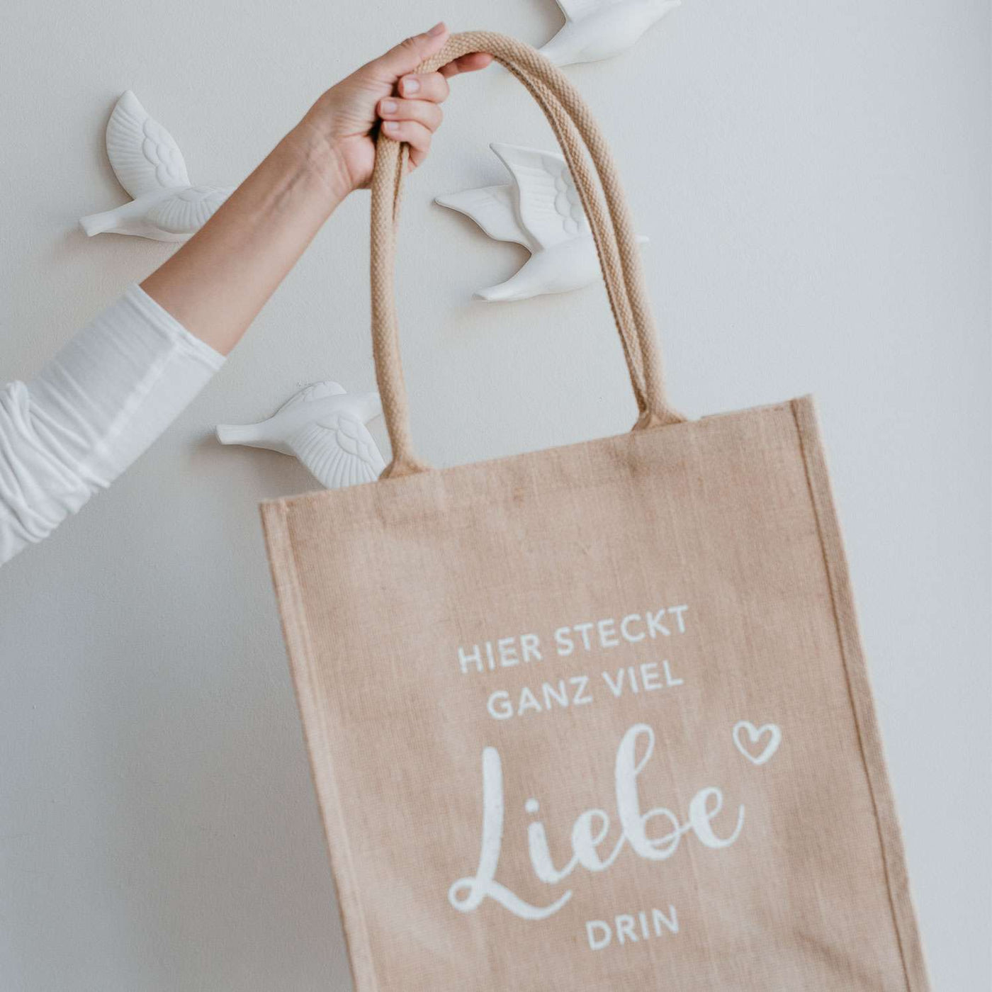 Eulenschnitt Jute Bag Love