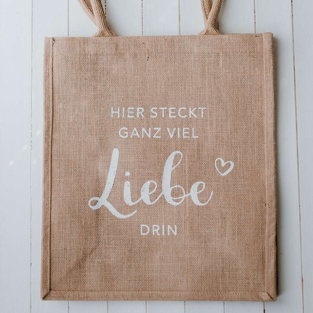 Jute bag shopper - Liebe .Photo credit Eulenschnitt and Maggy Melzer (3)