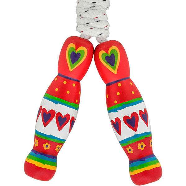 Lanka Kade skipping rope - Red hearts