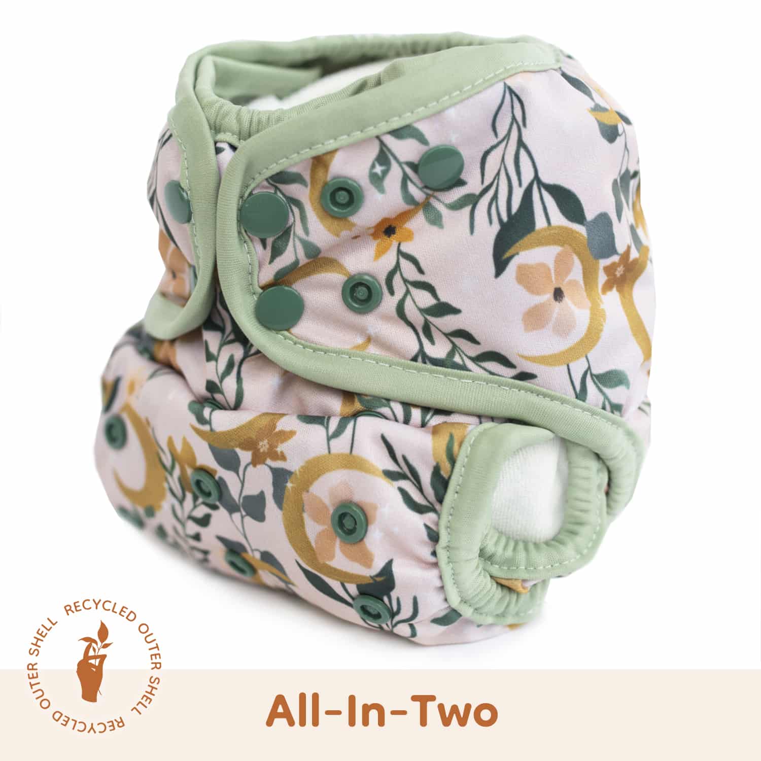 Lighthouse Company - Recycled AI2 SiO Cloth Diaper -Moon Kelp