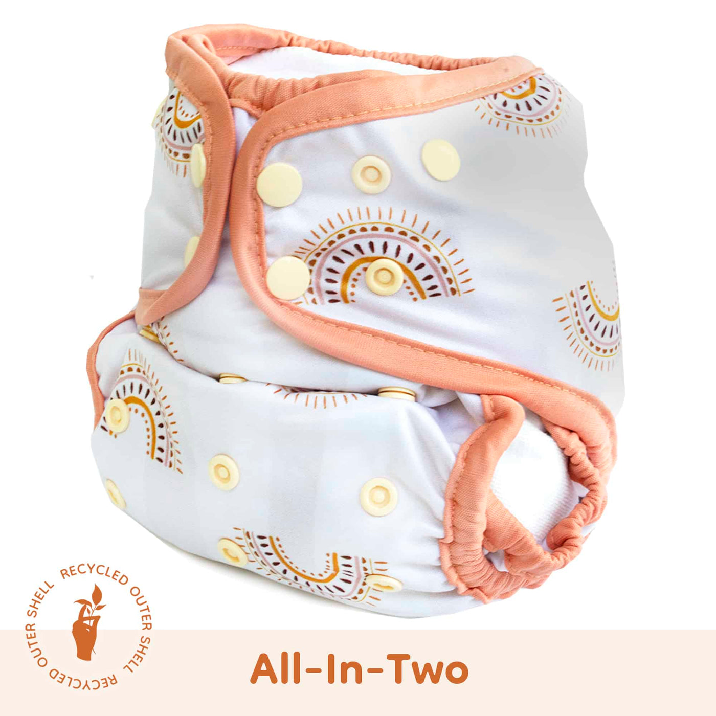 Lighthouse Company - Recycled AI2 SiO Cloth Diaper - cali rainbow