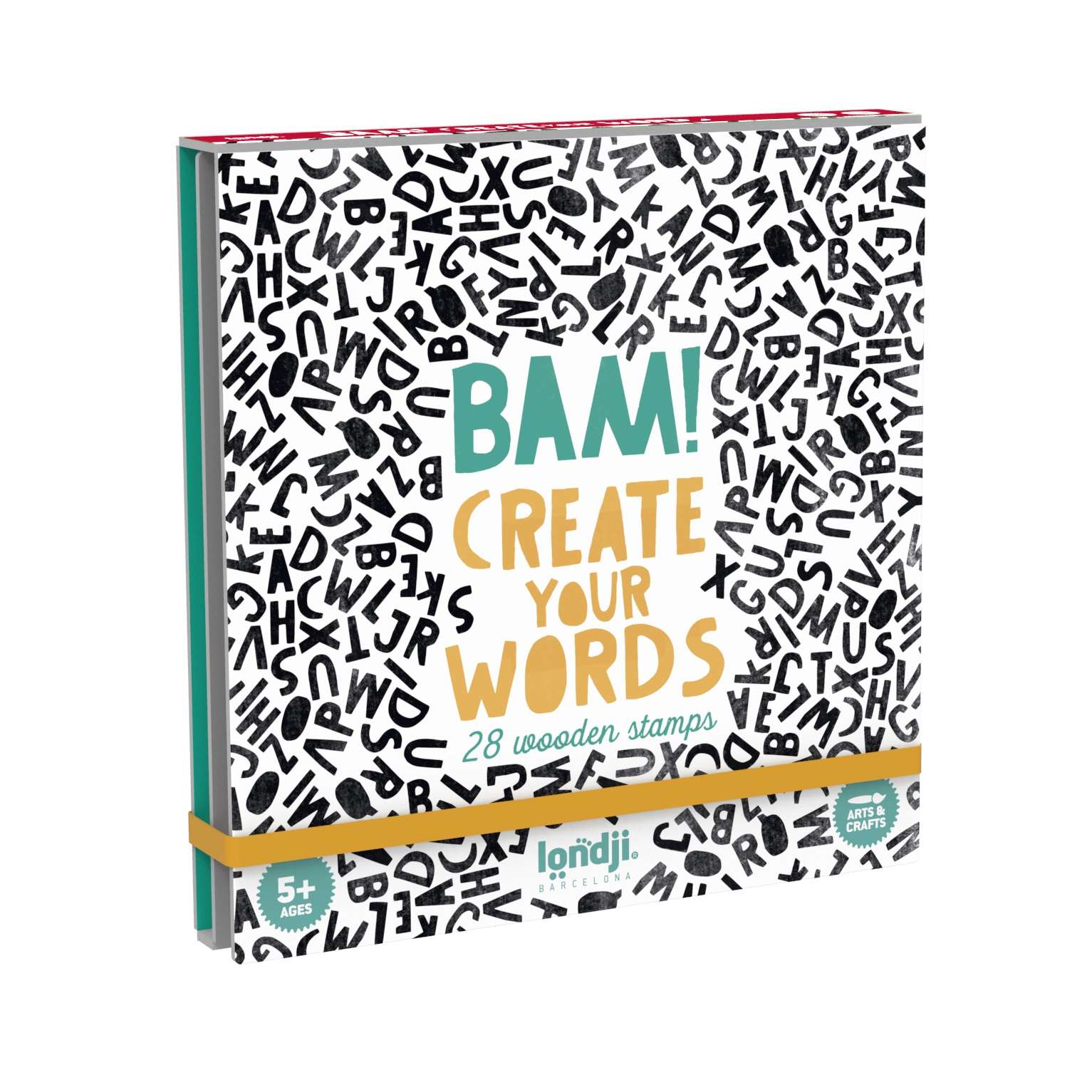 Londji Activity BAM Words - 28 wooden stamps