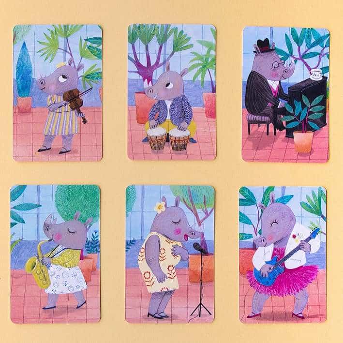 Londji Family Card Game Animal Big Band