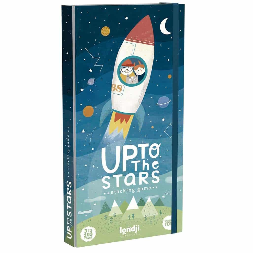 Londji wooden toy - up to the stars stacking game