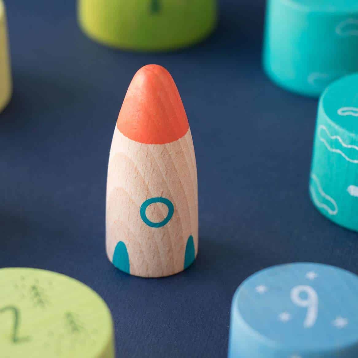 Londji wooden toy - up to the stars stacking game