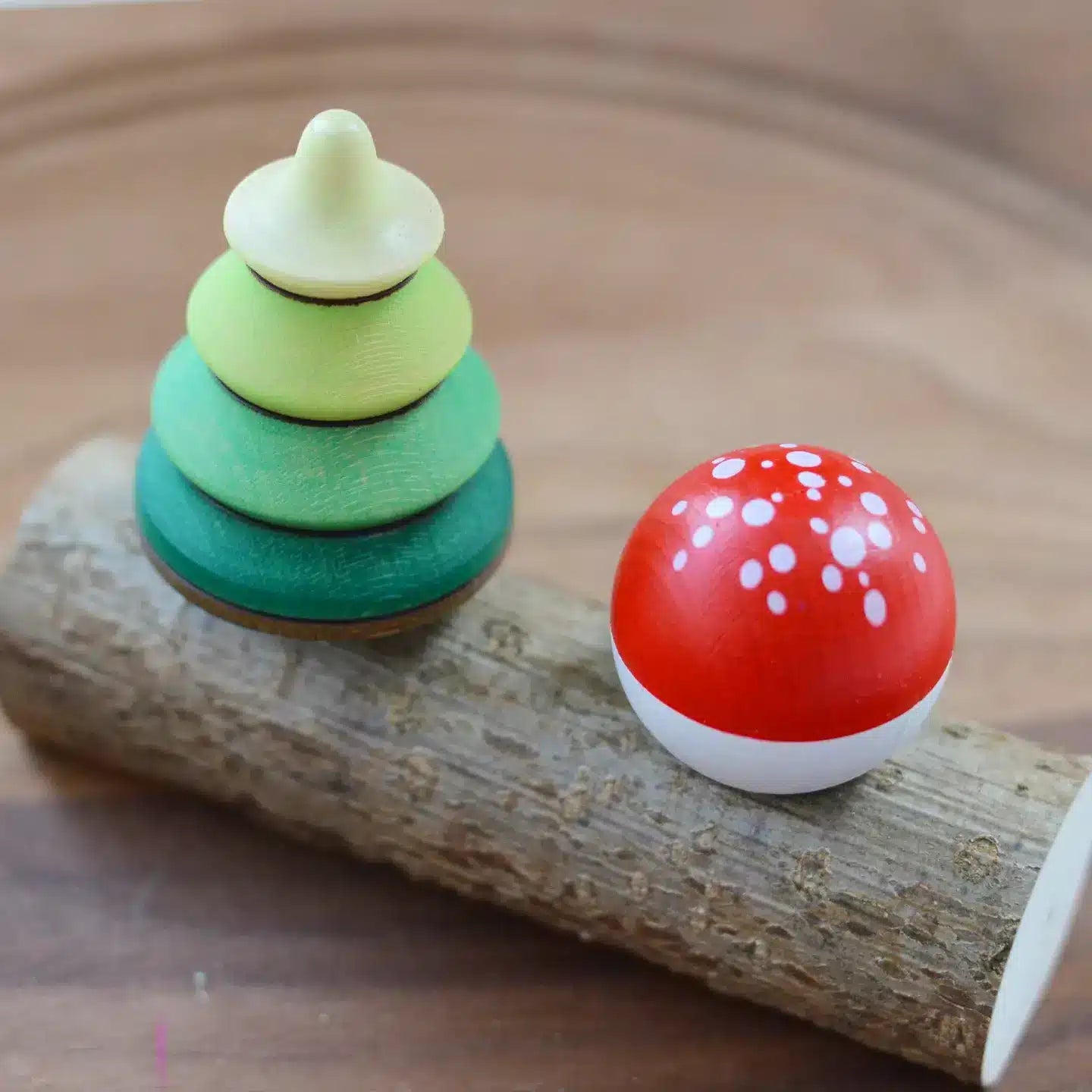 Mader Tree Top and Fly Agaric Spinning Top (3)