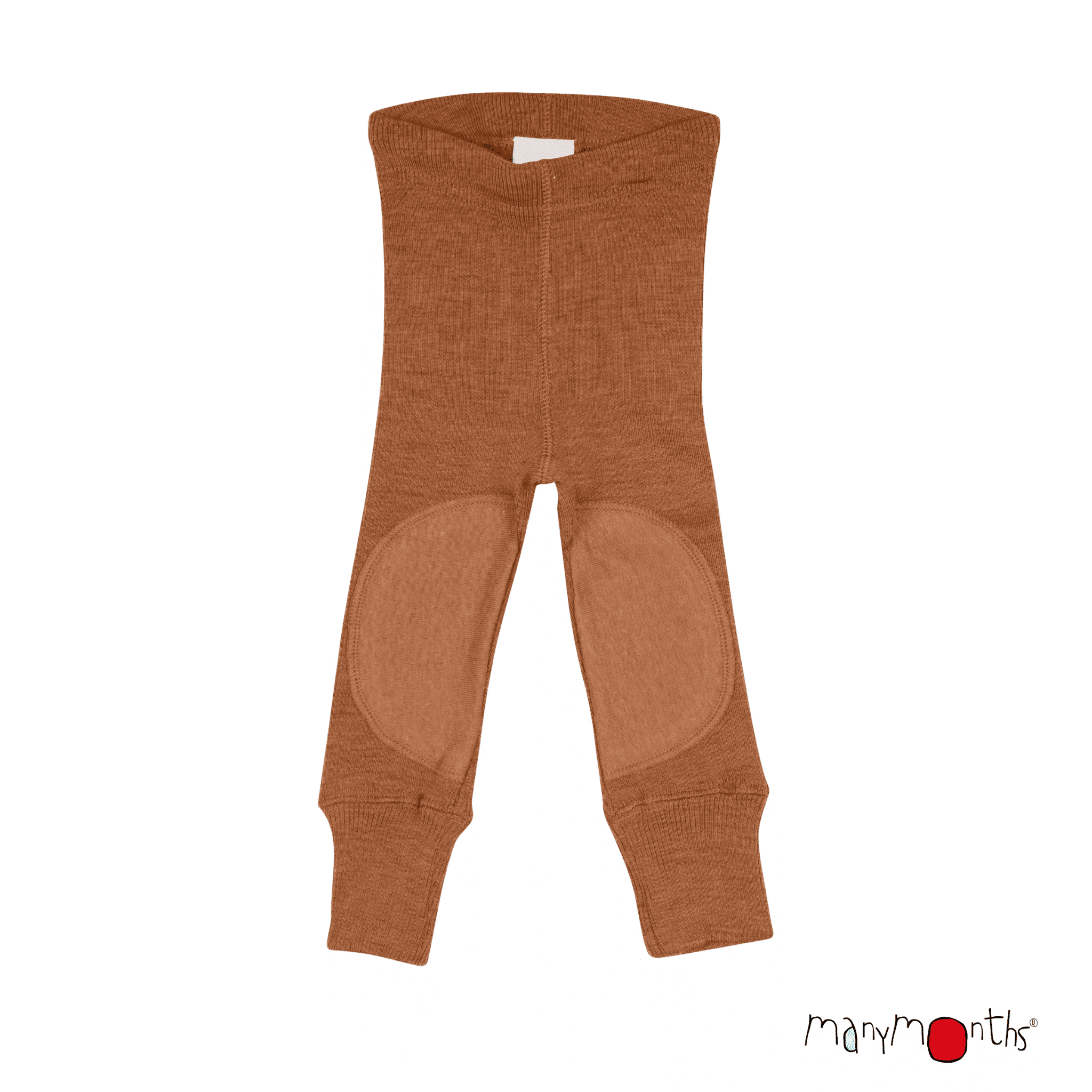 ManyMonths Natural Woollies Unisex Leggings with Knee Patches Pottersclay