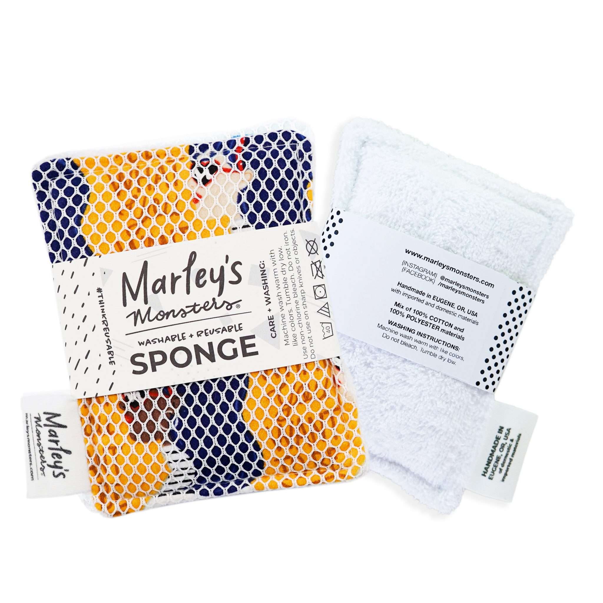 Marleys Monster Washable Sponge - White Backing