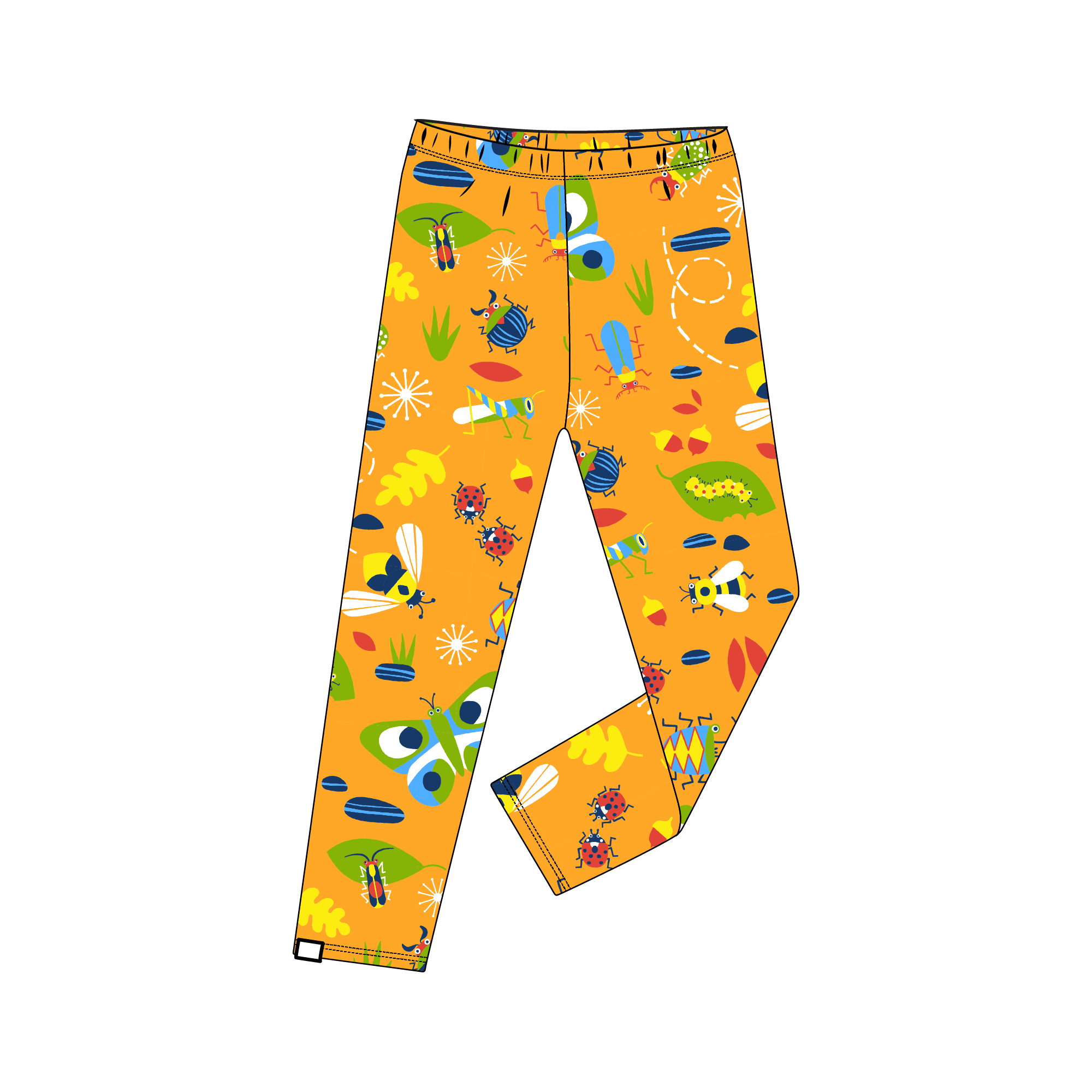 Merle.Kids Critters Organic Leggings