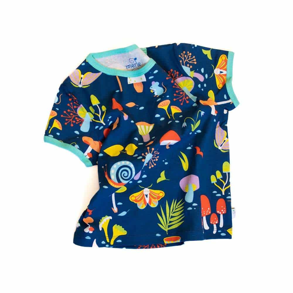 Merle.Kids Short Sleeve T-Shirt Forest at Night (1)