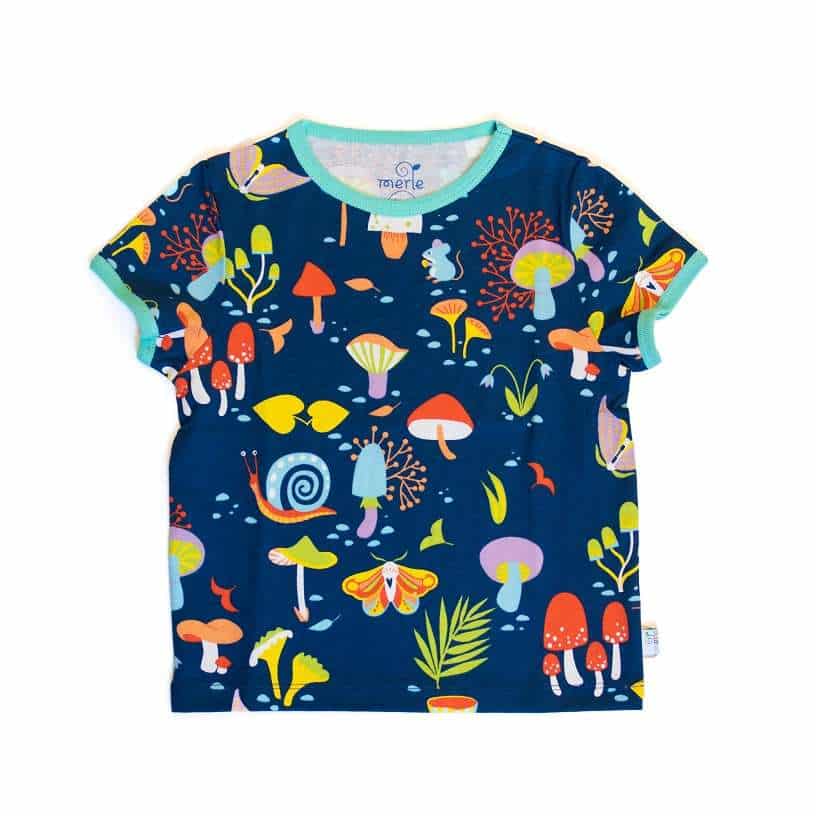 Merle.Kids Short Sleeve T-Shirt Forest at Night