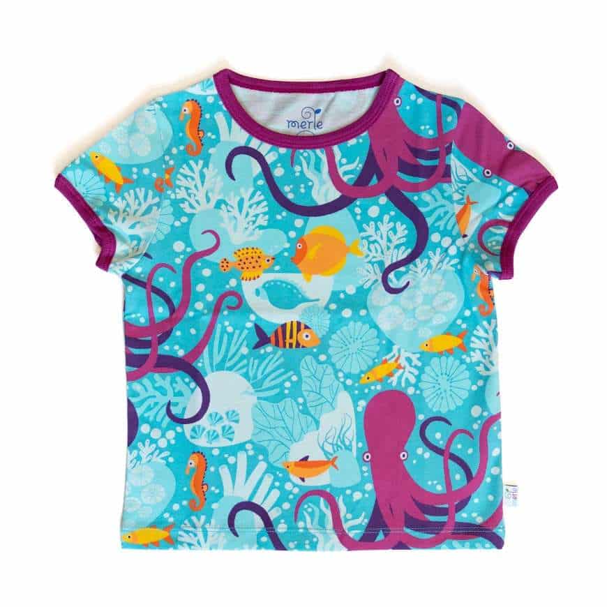 Merle.Kids Short Sleeve T-Shirt - Under the Sea