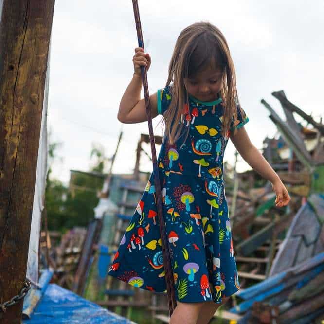 Merle.Kids Skater Dress Forest at Night (1)