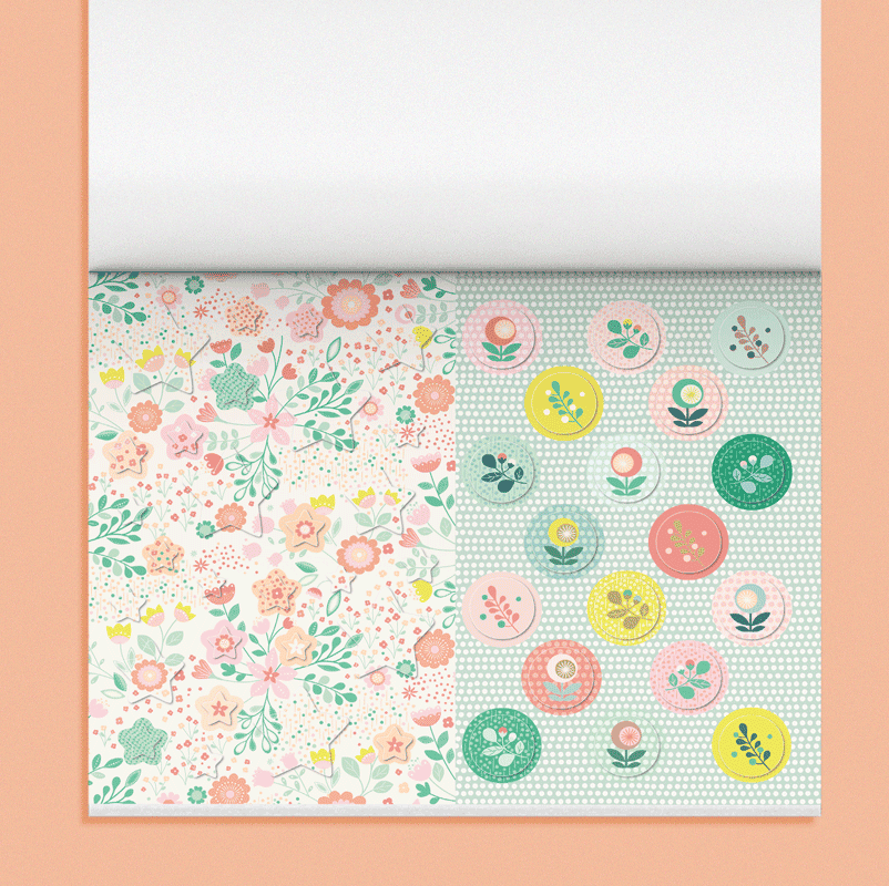 Mon Petit Art Stickers Floral